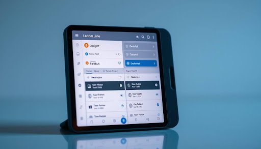 Ledger Live Bitcoin wallet app dashboard